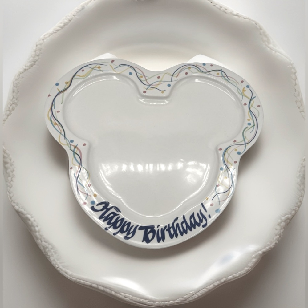 Mickey Mouse Disney “ Happy Birthday” Plate